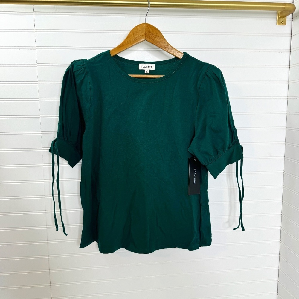 NEW Sugarlips Green Medium Blouse